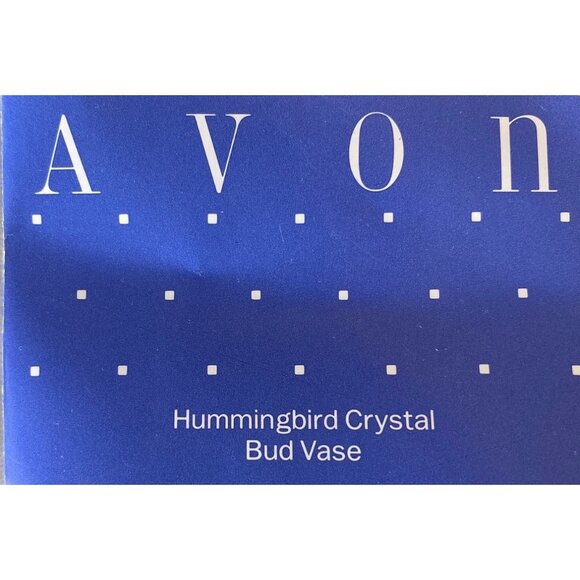 Avon Hummingbird Crystal Bud Vase - Picture 10 of 14